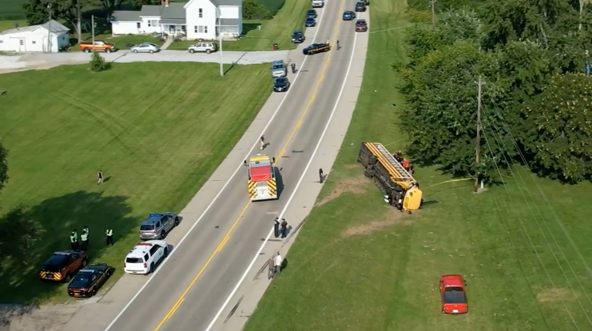 One student killed and 23 injured as school bus overturns on first day of classes