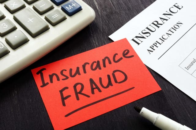 Fraudulent insurance claims tumbled by nearly a fifth to a 17-year low in 2022 but the value of the average scam surged to a record £15,000 as fraudsters are increasingly ‘aiming big, according to a report (Alamy/PA)