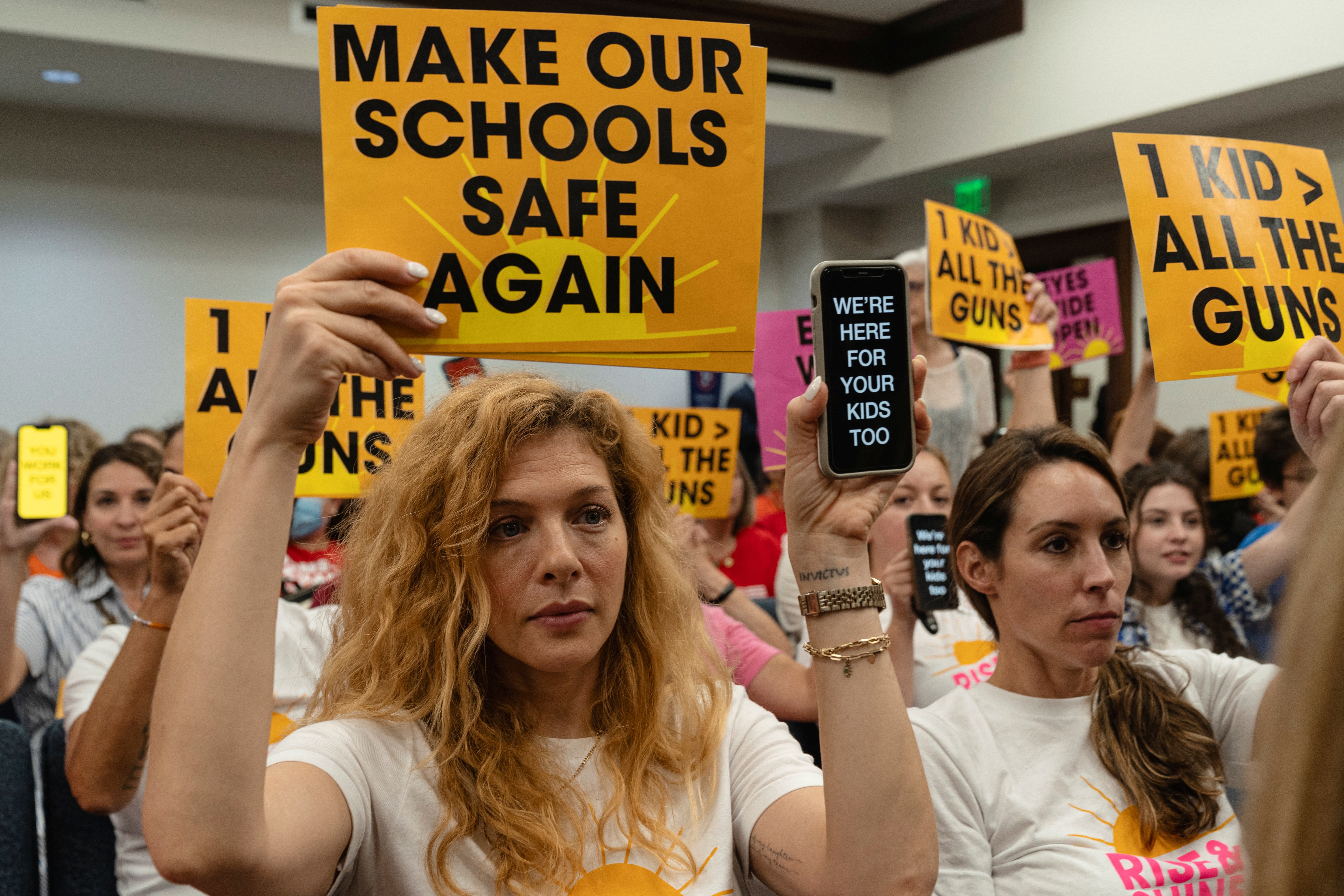 People gather inside the Tennessee State Capitol during a special session on public safety in Nashville, TN