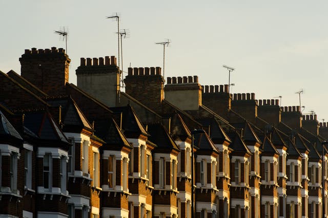 The cost of a typical house is 6.7 times average earnings in Britain despite the recent slowdown in the property market, according to new figures from mortgage lender Halifax (Dominic Lipinski/PA)