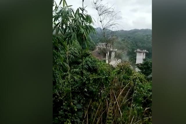 <p>Bridge collapses in India’s Mizoram killing at least 17. </p>