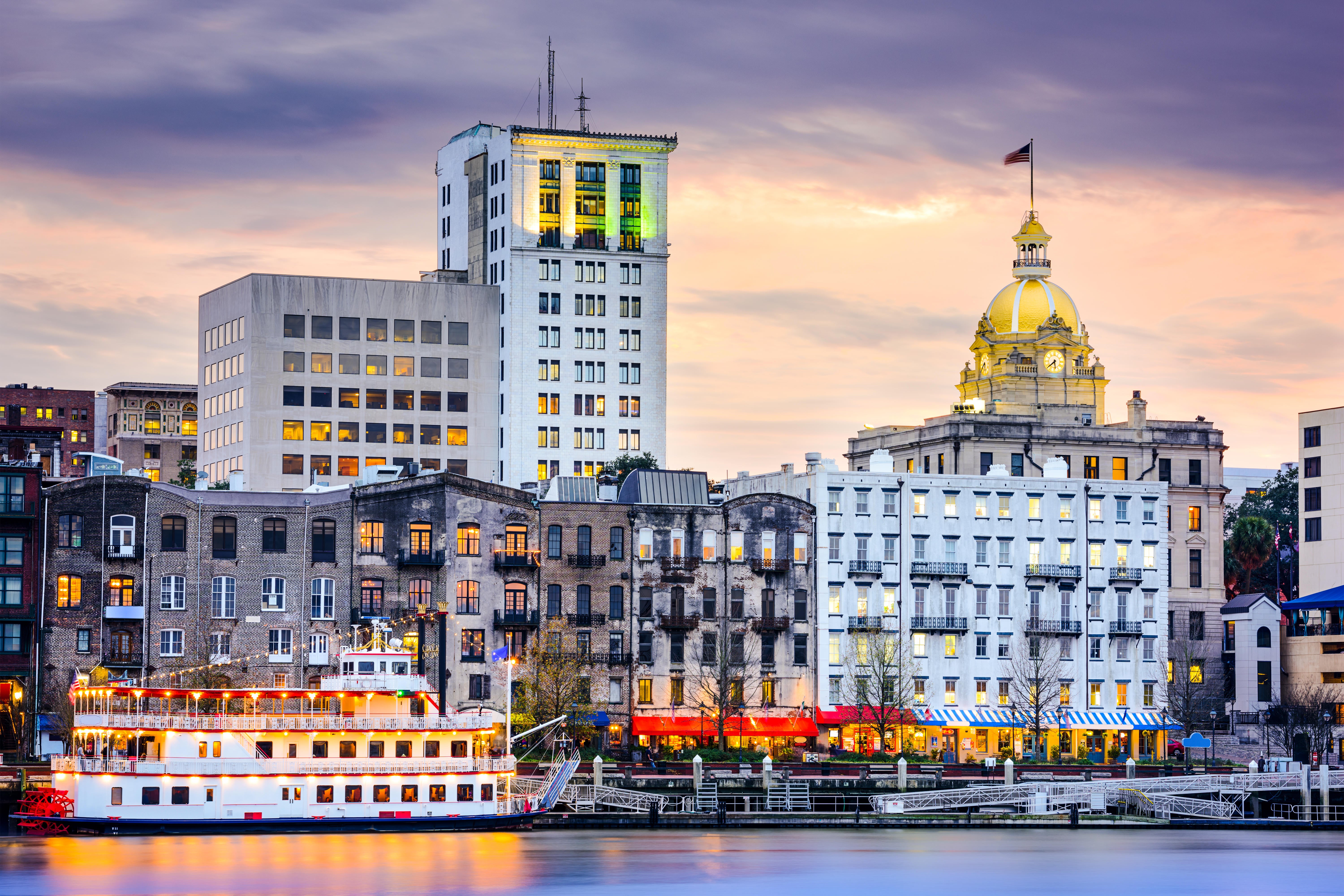 Savannah downtown skyline