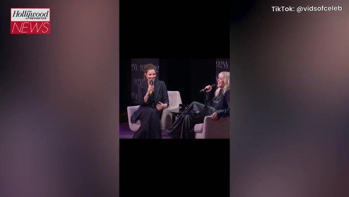 <p>Drew Barrymore escorted off stage after fan encounter</p>