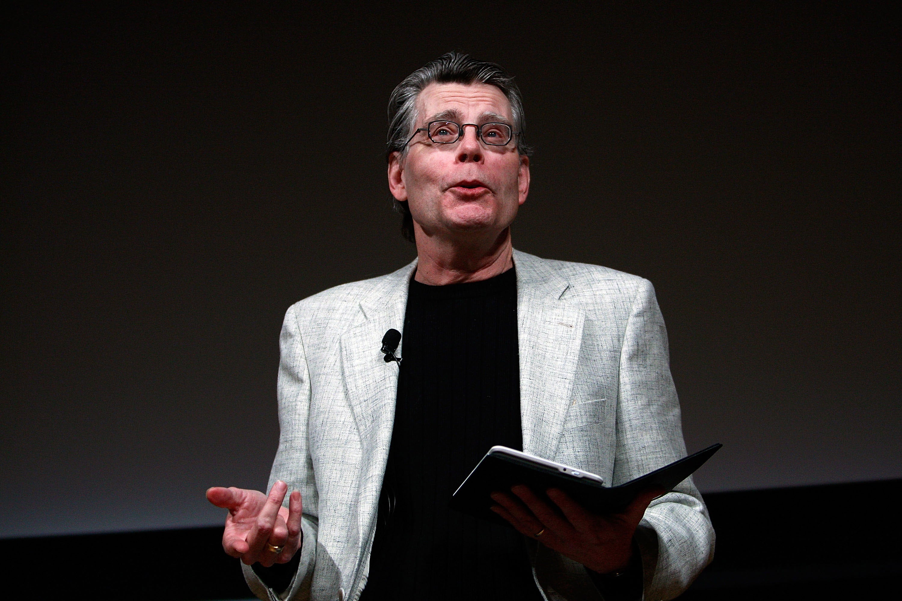 The horror maestro at a event in New York in 2009