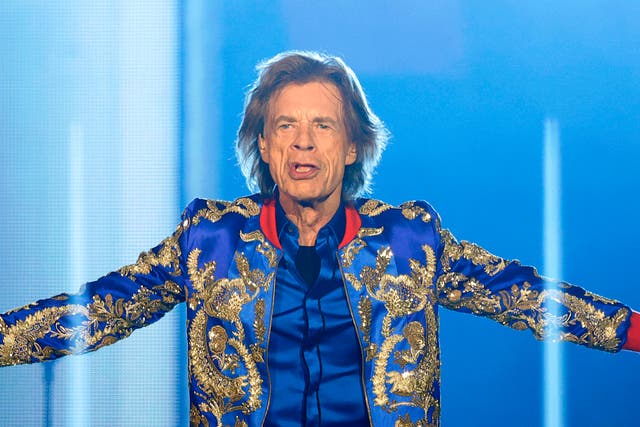 <p>The Rolling Stones performing in December 2021 </p>