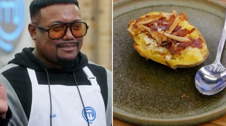 <p>Black Eyed Peas rapper apl.de.ap makes jacket potato on Celebrity Masterchef</p>