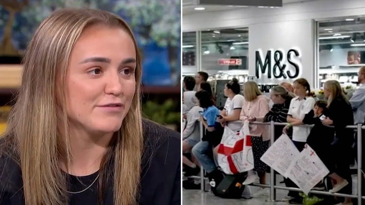 <p>Lioness Georgia Stanway says players had no idea fans were waiting at Heathrow </p>