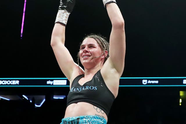 <p>Undisputed super-middleweight boxing champion Savannah Marshall</p>