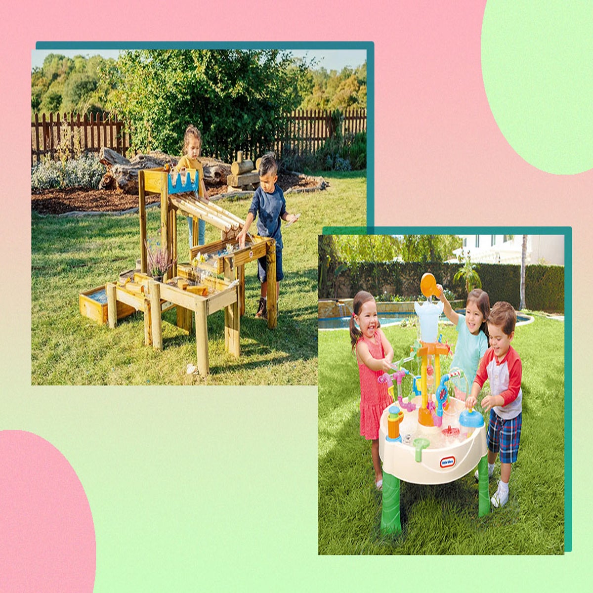 Sensory Activity Table for Kids and Toddlers with 3 Plastic Buckets and 7  Beach Toys