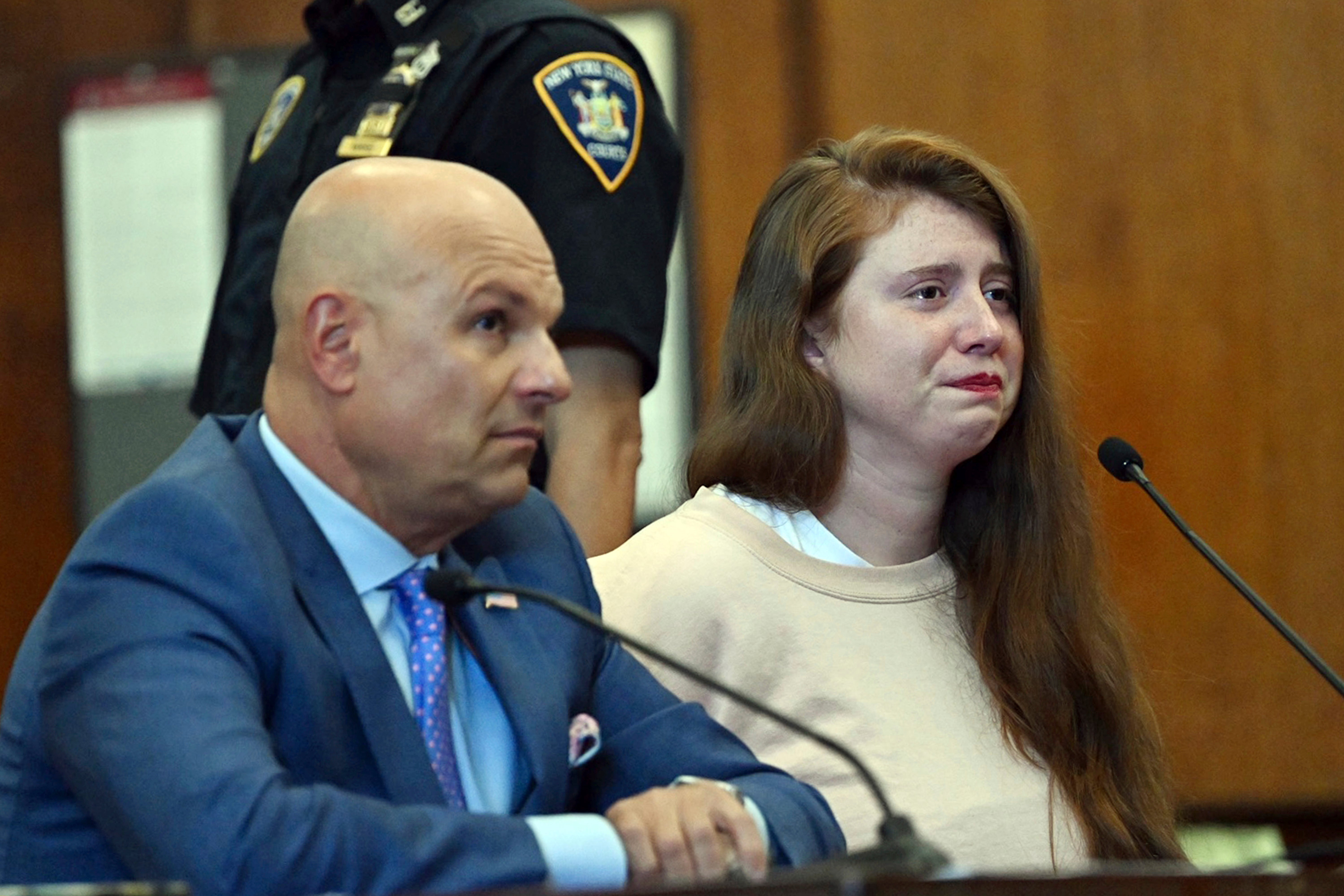 Lauren Pazienza appeared in court on Wednesday with her lawyer Arthur Aidala