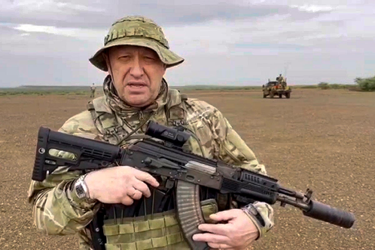 Russian mercenary boss Yevgeny Prigozhin challenged the Kremlin in a ...