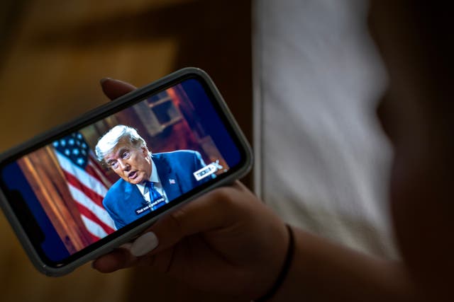 <p>Donald Trump launched his TikTok account last weekend and quickly accumulated more than 5m followers </p>