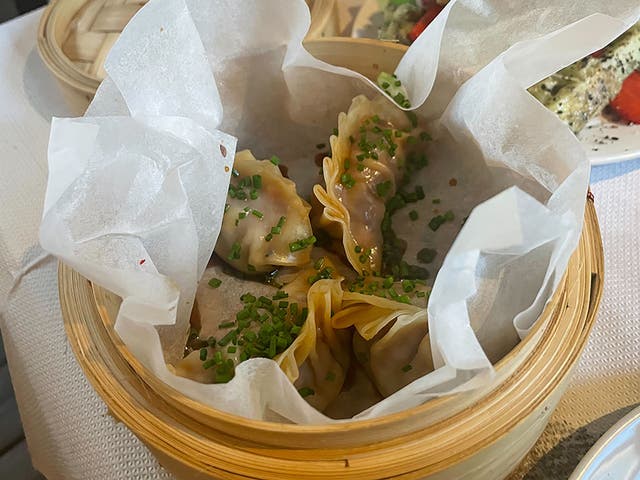 <p>Full steam ahead: the dumpling fillings offer a mix of East Asian and British flavours </p>