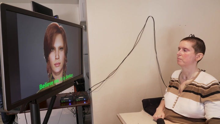 <p>Paralysed woman speaks in own voice through digital avatar in world first.</p>