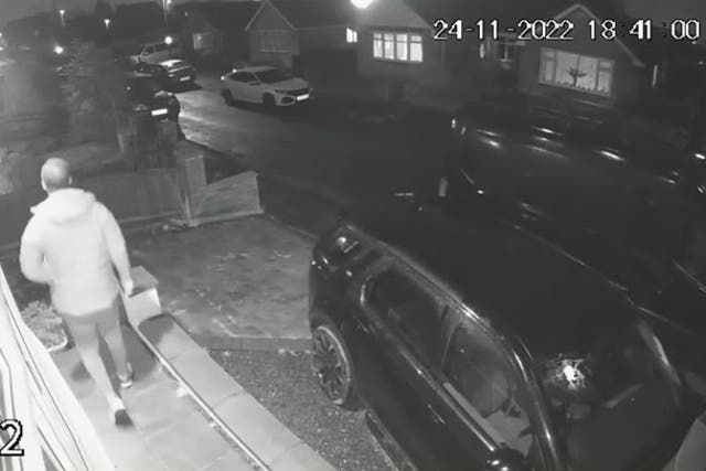 <p>CCTV captures killer Michael Hillier lurking outside victim Liam Smith’s home</p>