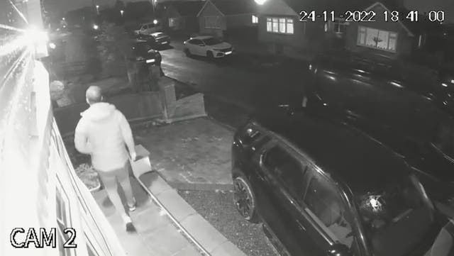 <p>CCTV captures killer Michael Hillier lurking outside victim Liam Smith’s home</p>