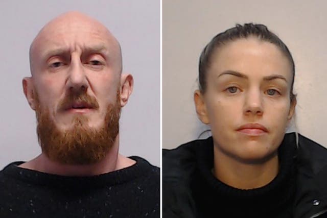 Michael Hillier and Rachel Fulstow have been jailed for the murder of Liam Smith (GMP/PA)