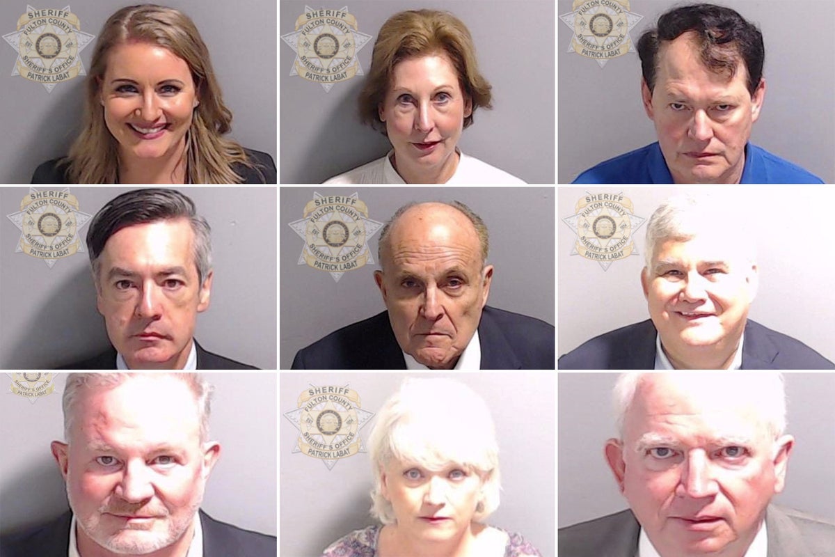 All the mugshots of Trump and his codefendants after surrendering in Georgia 2020 election interference case