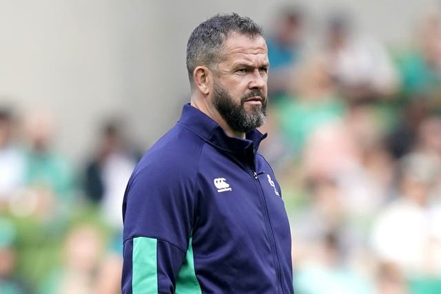 Ireland head coach Andy Farrell, who will name his final World Cup squad on Monday afternoon, has handed a first Test start to Ulster hooker Tom Stewart (Niall Carson/PA)