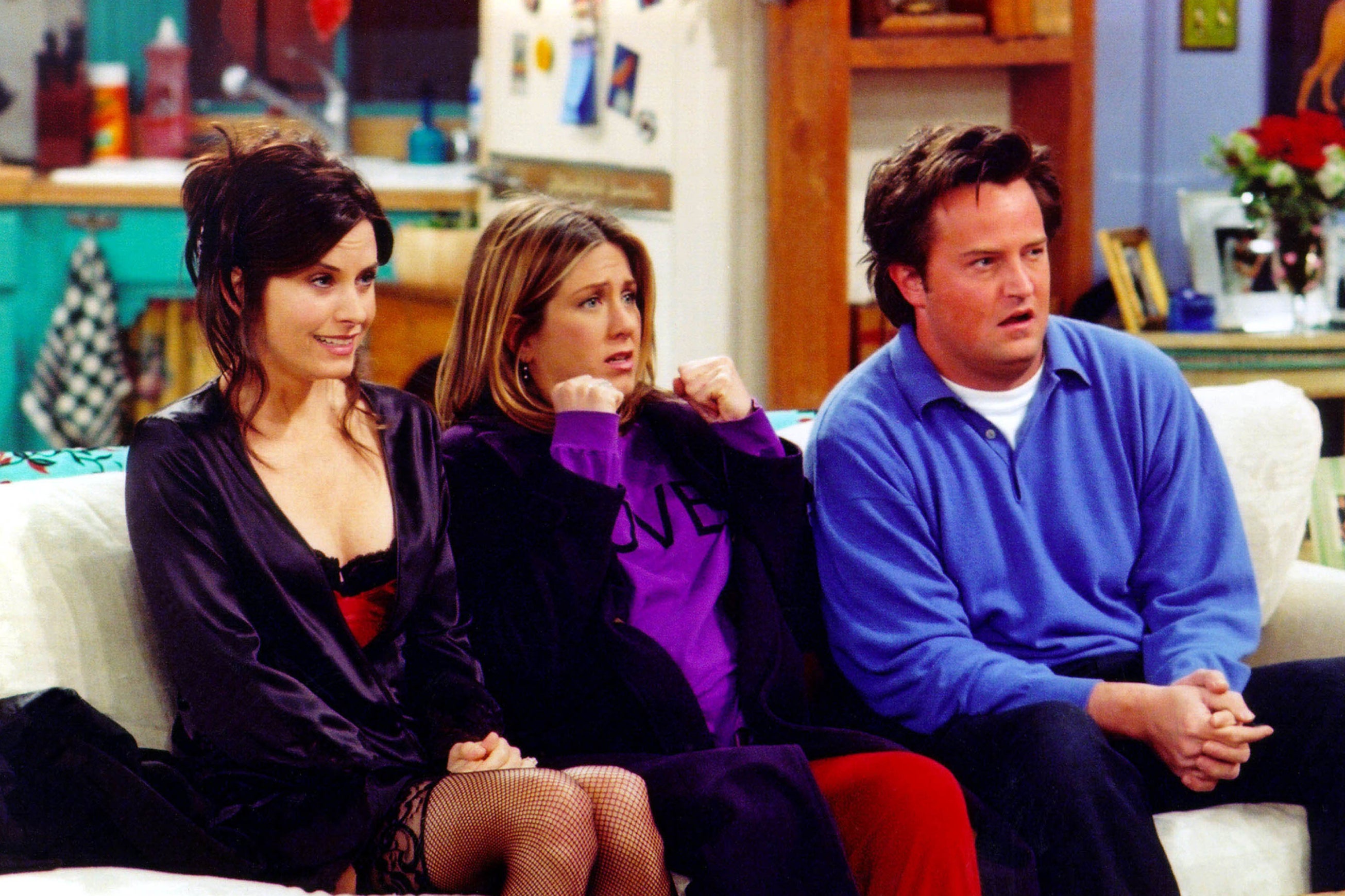 ‘Friends’ stars Courteney Cox, Jennifer Aniston, and Matthew Perry
