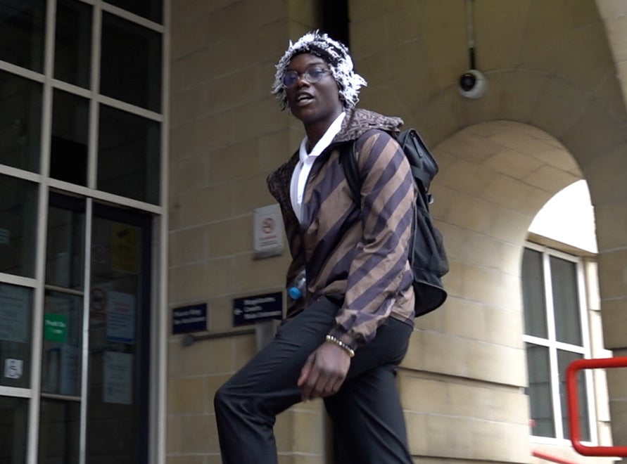 Bacari-Bronze O'Garro, also known as Mizzy, arriving at Stratford Magistrates' Cour