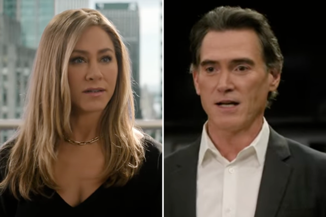 <p>Jennifer Aniston and Billy Crudup in ‘The Morning Show’</p>