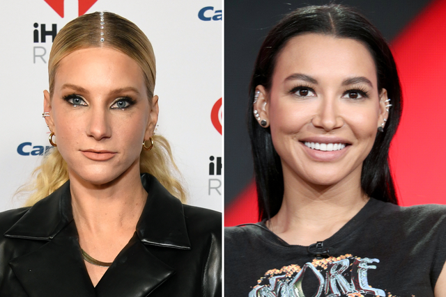 <p>Heather Morris and Naya Rivera</p>