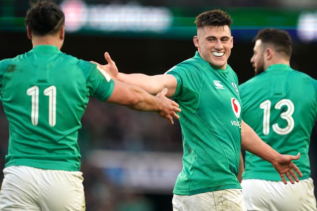 Ireland hooker Dan Sheehan, right, is expected to be fit for the World Cup (Brian Lawless/PA)