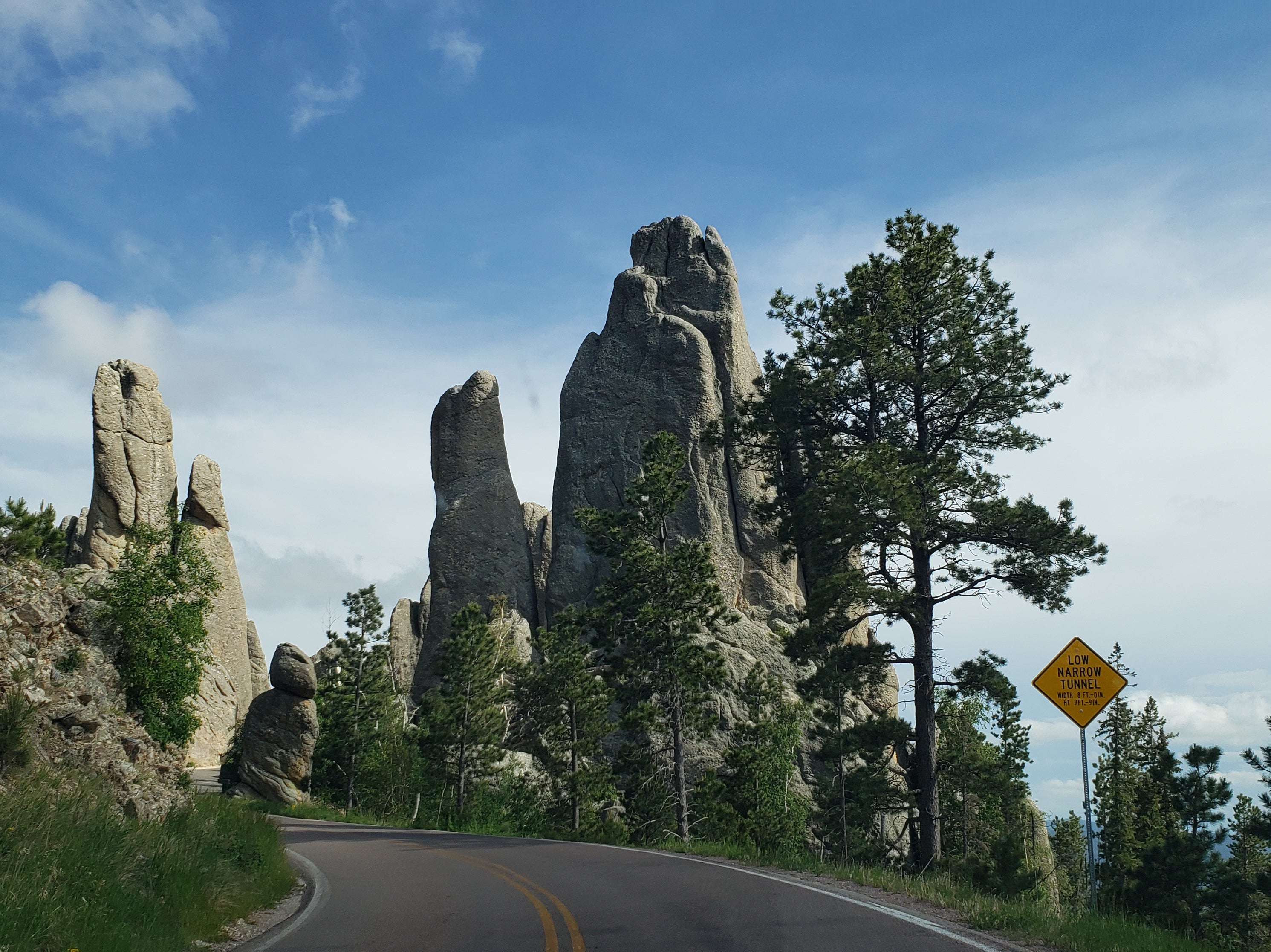 The astounding rock formations of the Needles Highway through Custer State Park, South Dakota