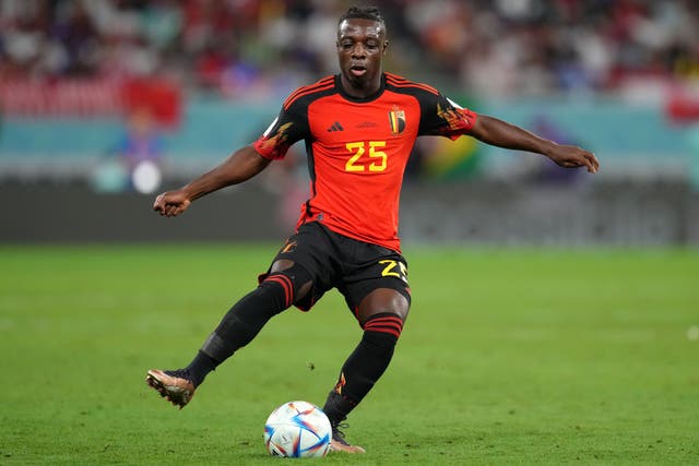 Belgium winger Jeremy Doku has joined Manchester City from Rennes (Nick Potts/PA)