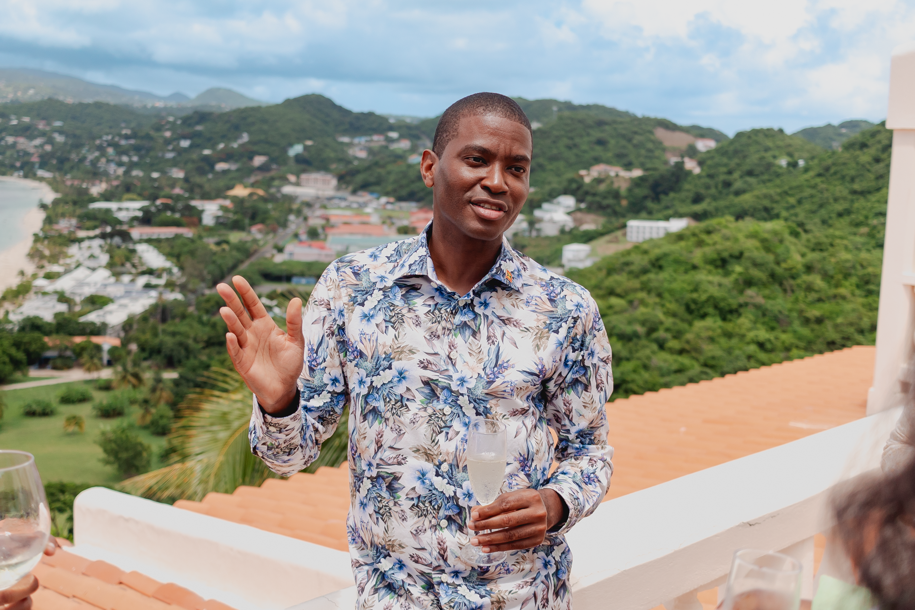 Grenada prime minister Dickon Mitchell