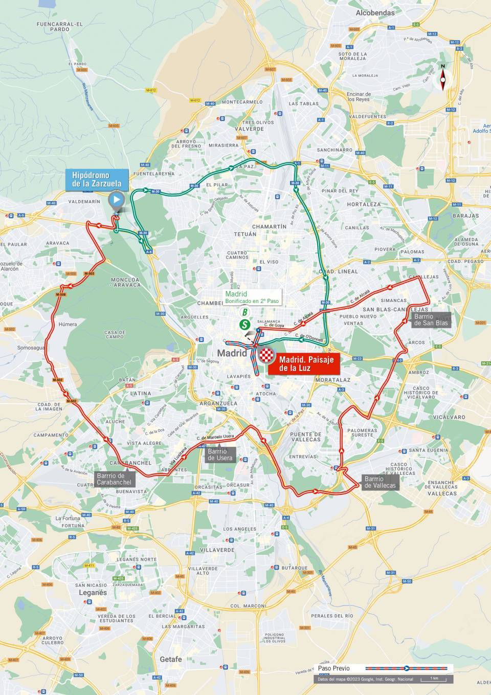 La Vuelta a Espana 2023 – stage 21 map