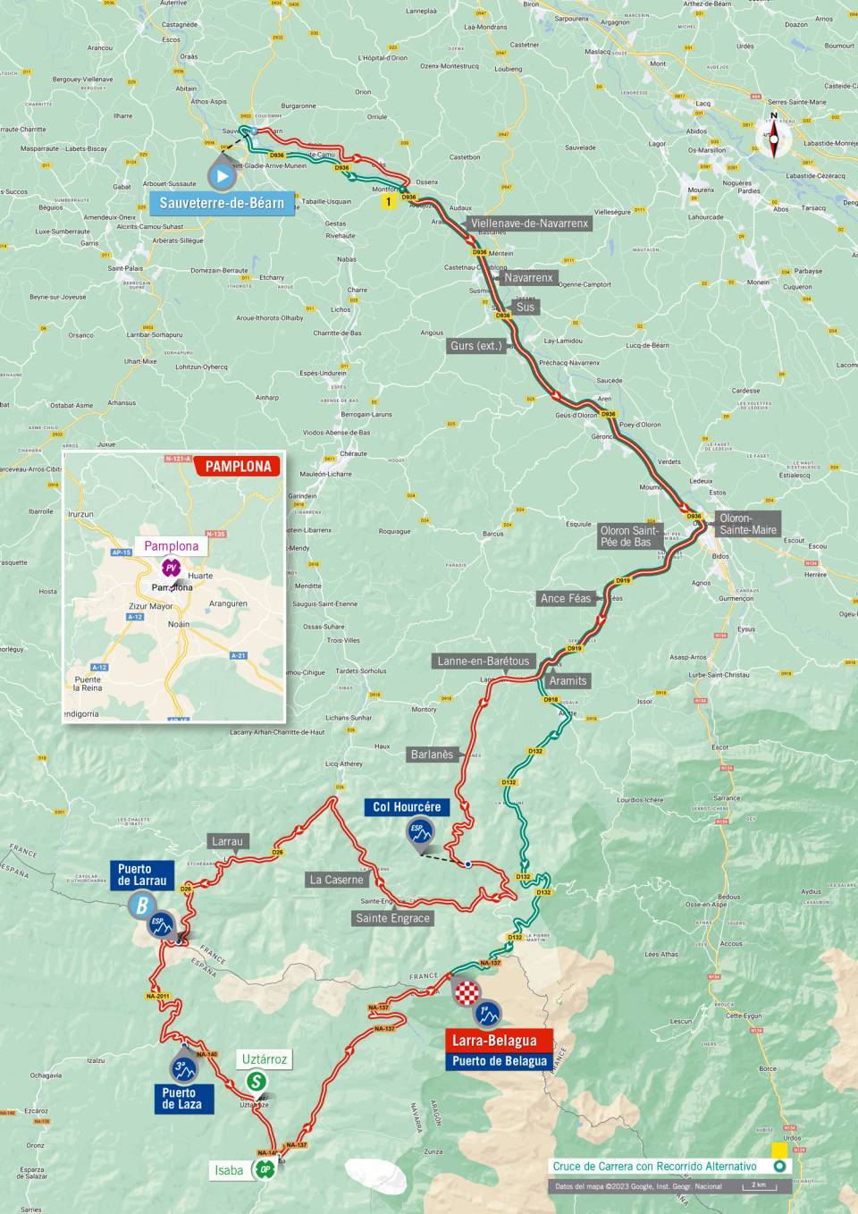 La Vuelta a Espana 2023 – stage 14 map