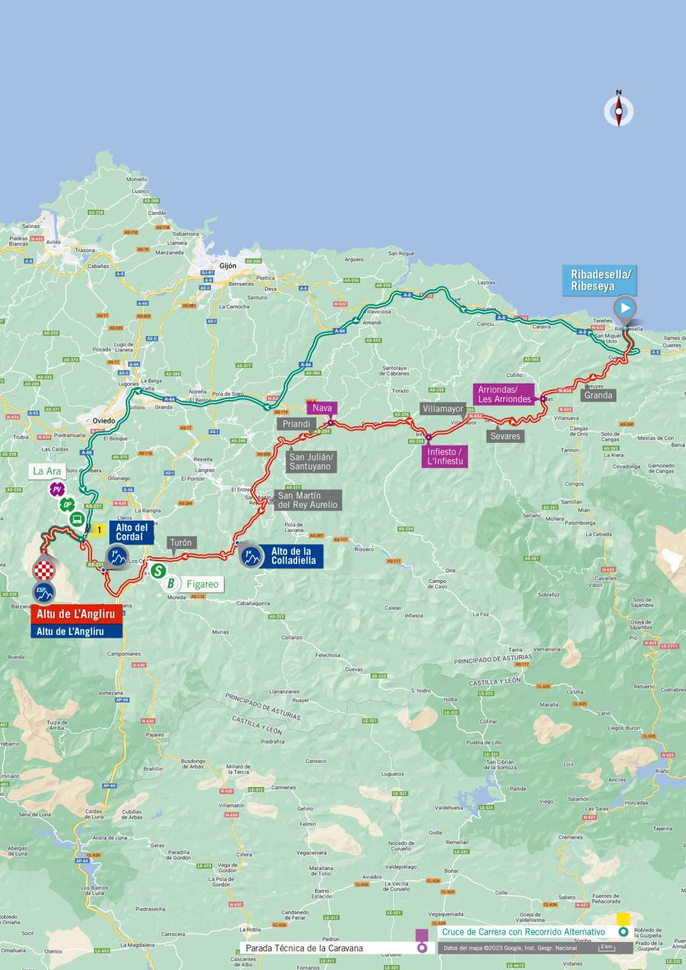 La Vuelta a Espana 2023 – stage 17 map