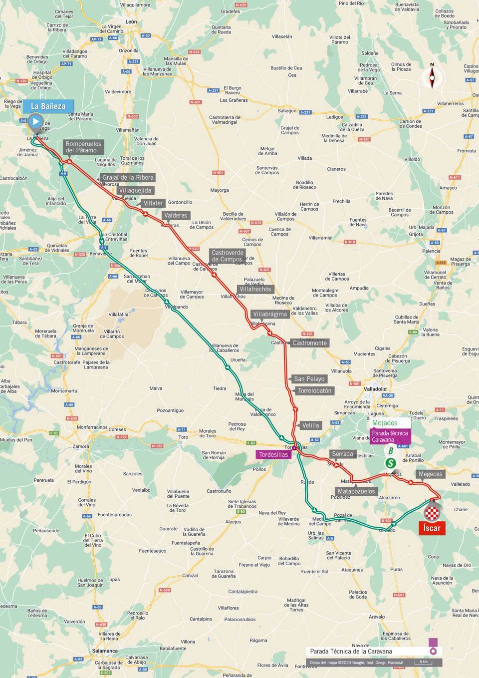 La Vuelta a Espana 2023 – stage 19 map