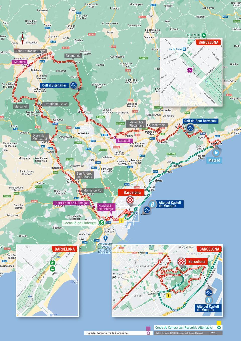 La Vuelta a Espana 2023 – stage 2 map