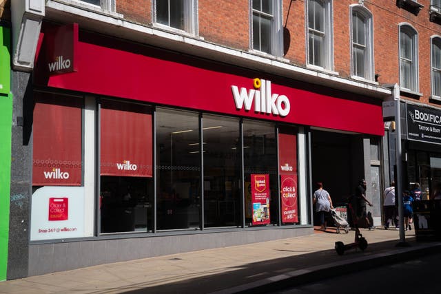 Wilko tumbled into administration two weeks ago, putting the future of its 400 shops in doubt (James Manning/PA)