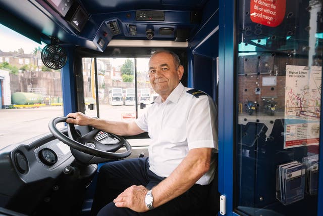 Volodymyr Syrotiuk worked in a warehouse and drove heavy goods vehicles near Kyiv (James Pike Photography/Go-Ahead Group/PA)