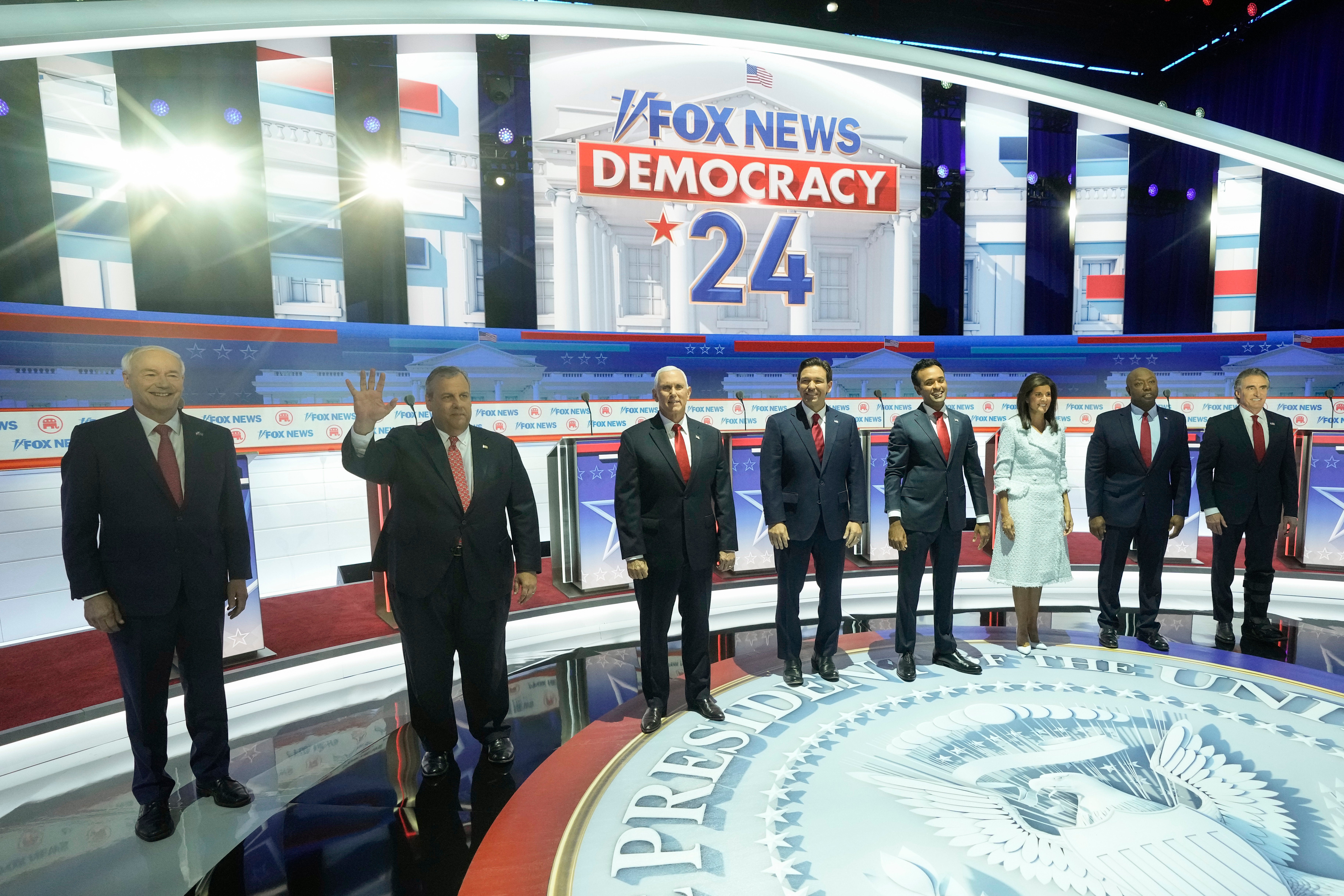 The 2024 candidates who participated in the first Republican primary debate