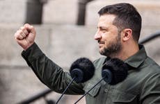 Ukraine-Russia war – live: Zelensky sacks defence minister as Putin strikes Kyiv grain exporting port