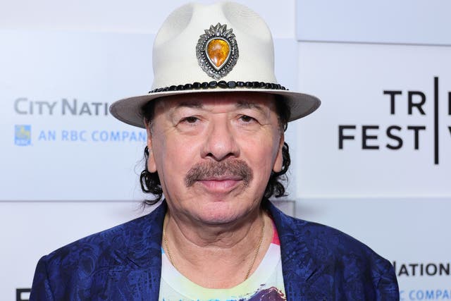 <p>Carlos Santana pictured in June 2023</p>