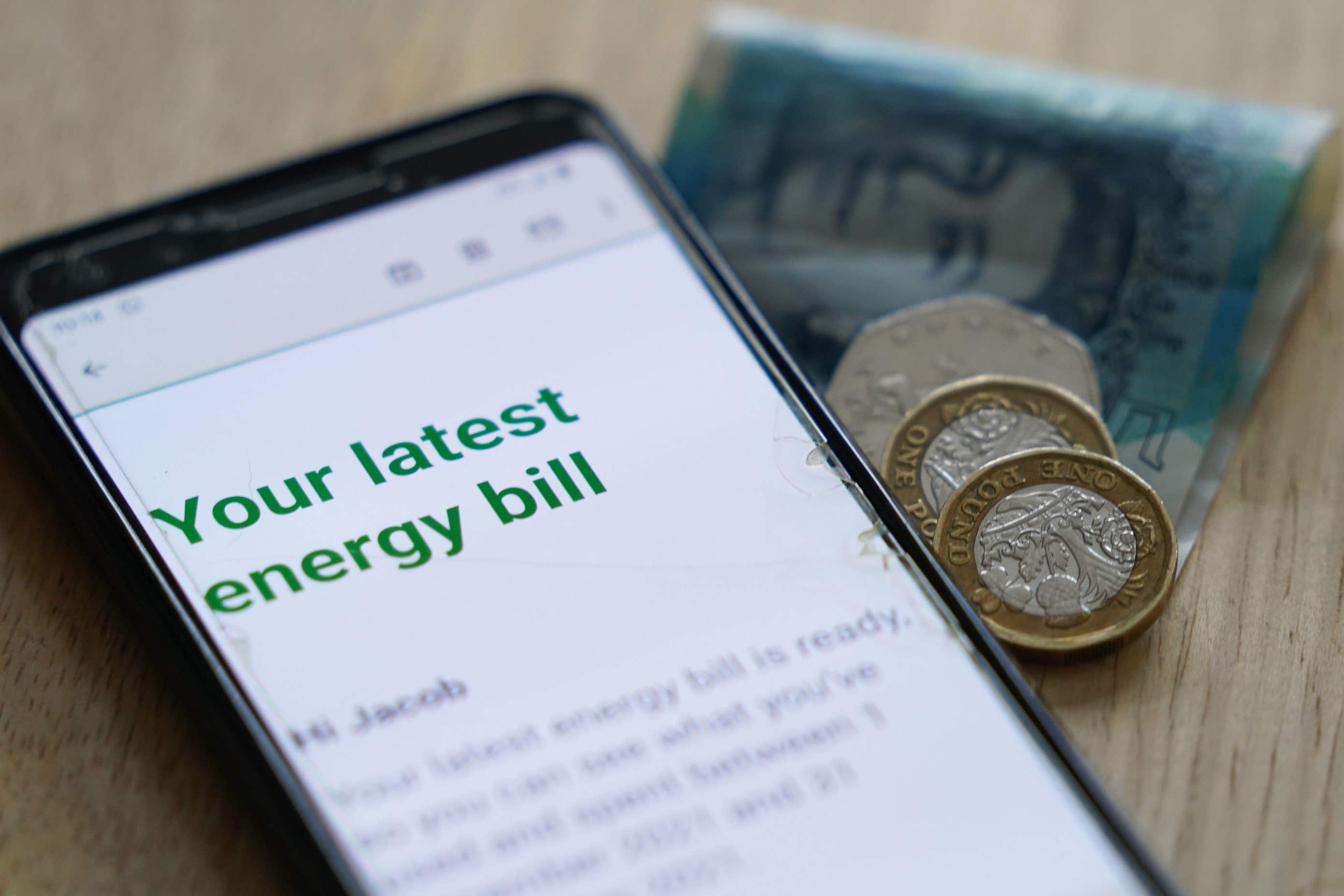 The price cap sets a maximum price that energy suppliers can charge consumers in England, Scotland and Wales for each kilowatt hour of energy they use (PA)