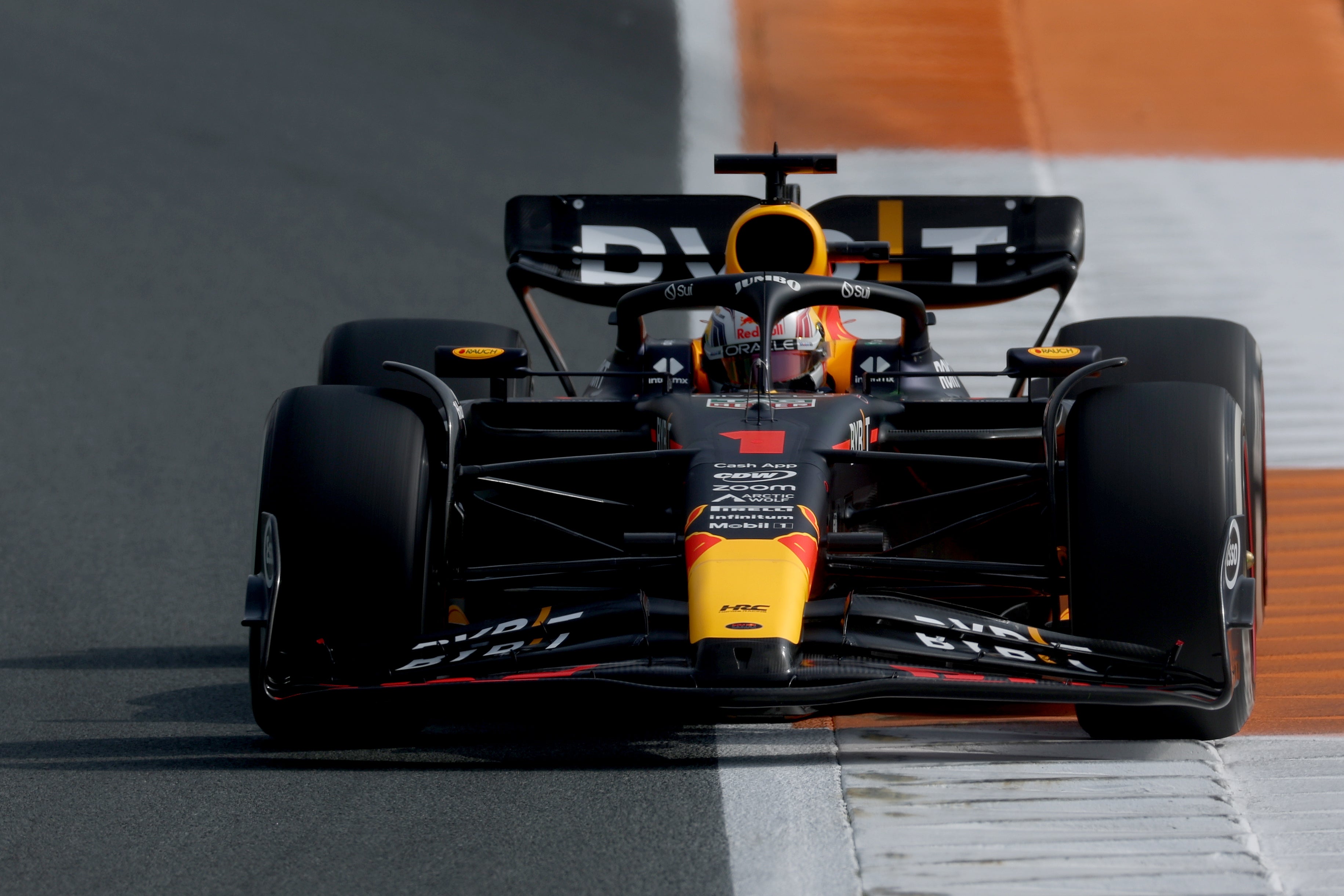 Max Verstappen posted the fastest time in first practice at Zandvoort