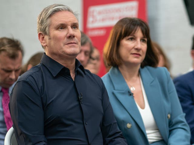 <p> Keir Starmer and Rachel Reeves, the key figures behind Labour’s economic policy</p>