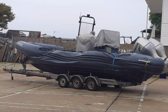 The Aquaholic was one of two boats used in people-smuggling runs (National Crime Agency/PA)