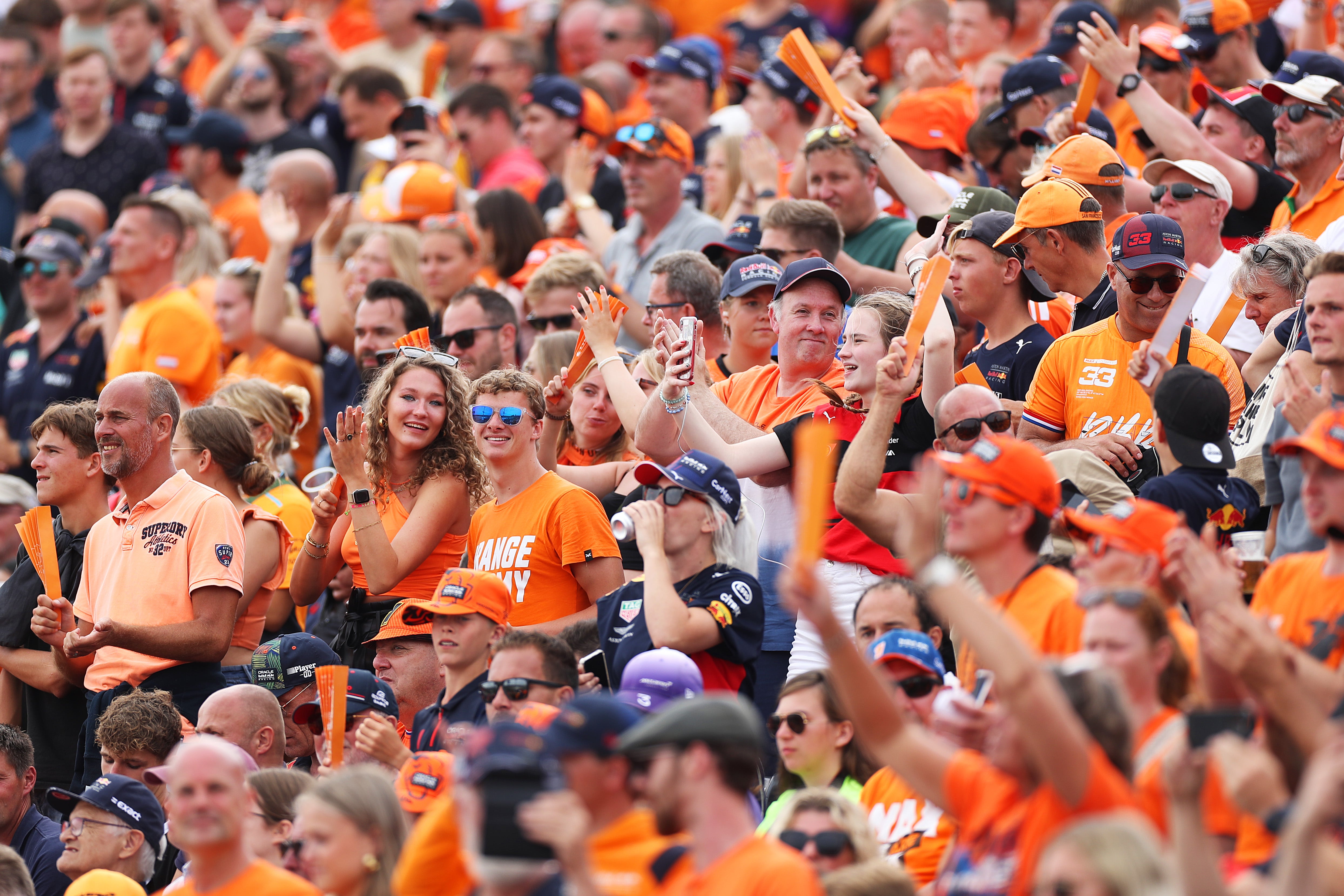 The Dutch Grand Prix is swarmed by orange-clad Max Verstappen fans on Friday