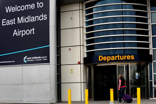East Midlands Airport in Castle Donington, Leicestershire (Rui Vieira/PA)