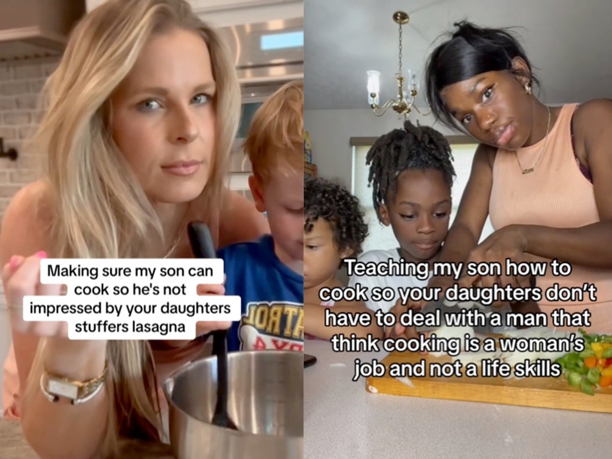 ‘Boy moms’ called out for dubious logic behind teaching their sons to cook