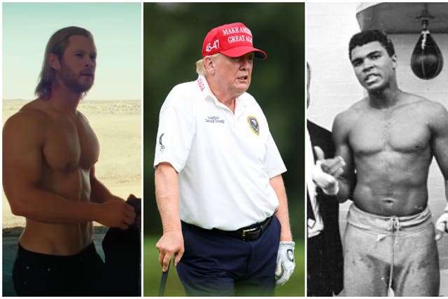 <p>Donald Trump’s booking information from Fulton County says he is the same height and weight as Chris Hemsworth and Muhammad Ali among others</p>