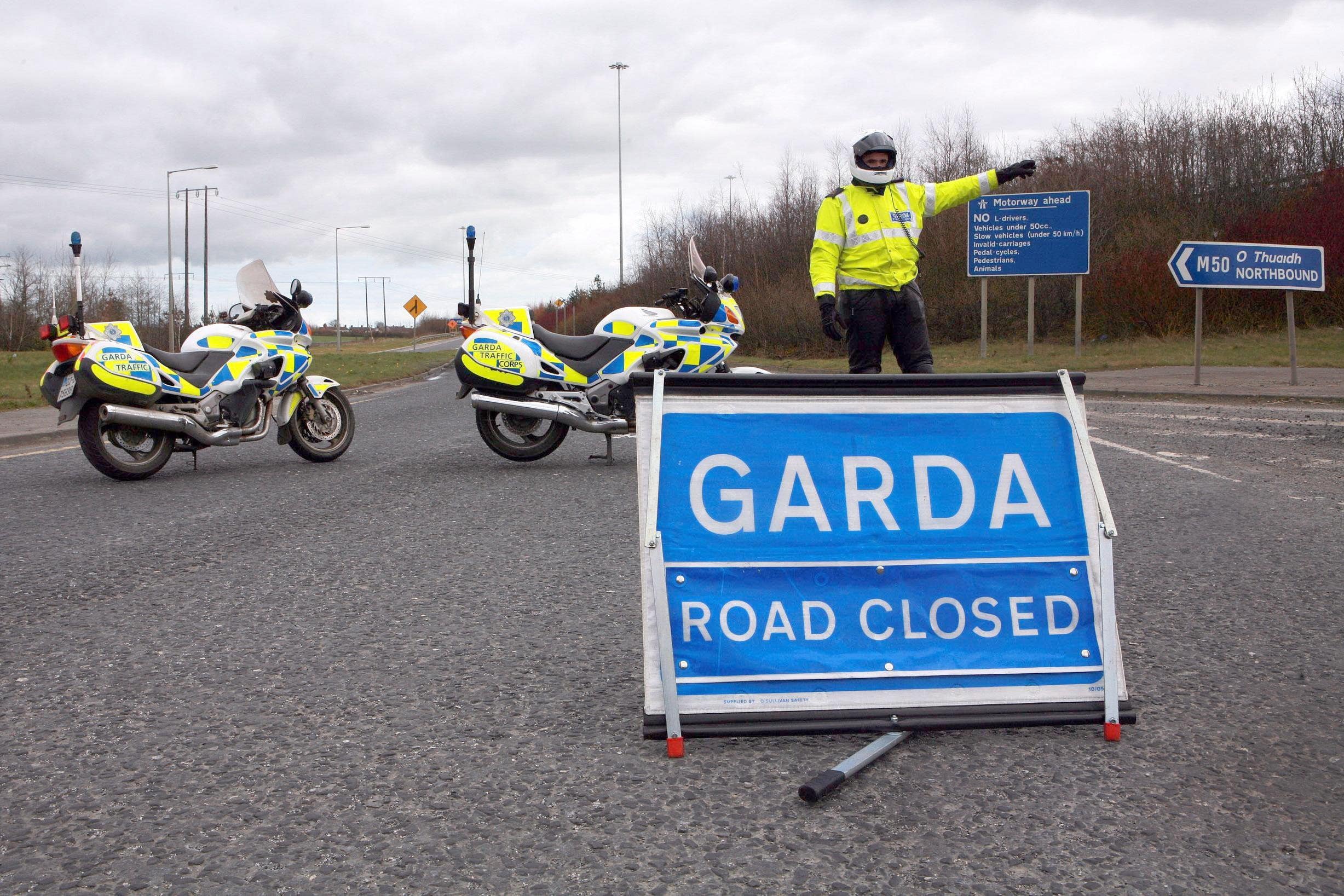 One vehicle was involved in the collision close to Clonmel on Friday evening (Liam McBurney/PA)